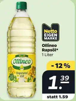 Netto Ollineo Rapsöl Angebot