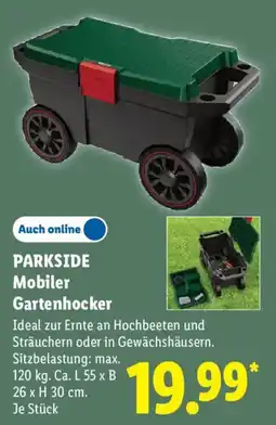 Lidl PARKSIDE Mobiler Gartenhocker Angebot