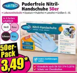Norma multiTEC Puderfreie Nitril-Handschuhe Angebot