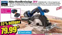 Norma Scheppach Akku-Handkreissäge 20V Angebot