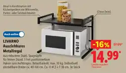Lidl LIVARNO Ausziehbares Metallregal Angebot