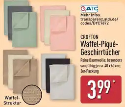 Aldi Nord CROFTON Waffel-Piqué-Geschirrtücher Angebot