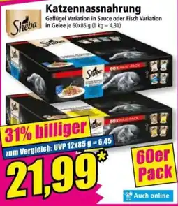 Norma Sheba Katzennassnahrung Angebot