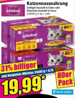 Norma whiskas Katzennassnahrung Angebot