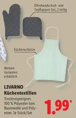 Lidl LIVARNO Küchentextilien Angebot