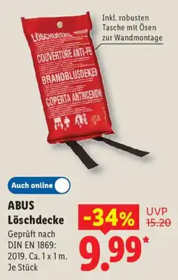 Lidl ABUS Löschdecke Angebot