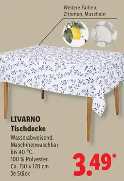 Lidl LIVARNO Tischdecke Angebot