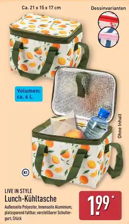 Aldi Nord LIVE IN STYLE Lunch-Kühltasche Angebot