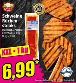 Norma Gut Bartenhof Schweine Rückensteaks Angebot