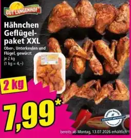 Norma GUT LANGENHOF Hähnchen Geflügelpaket XXL Angebot