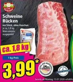 Norma Schweine Rücken Gut Bartenhof Angebot