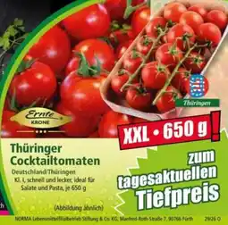 Norma Thüringer Cocktailtomaten Ernte KRONE Angebot