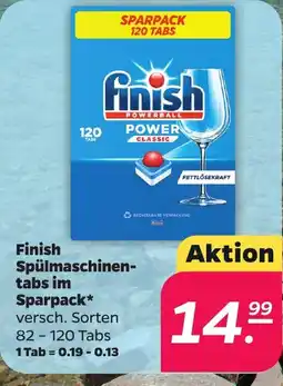 Netto Finish Spülmachinetabs im Sparpack Angebot