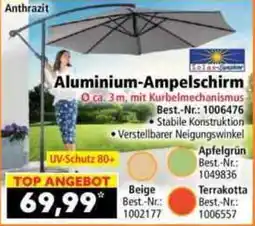 Norma Solax Sunshine Aluminium-Ampelschirm Angebot