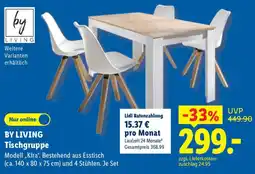 Lidl BY LIVING Tischgruppe Angebot