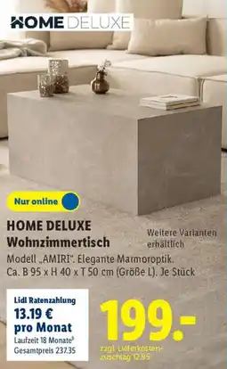 Lidl HOME DELUXE Wohnzimmertisch Angebot