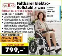 Norma ANTAR Faltbarer Elektro-Rollstuhl AT52304 Angebot