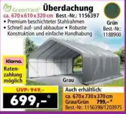 Norma GreenYard Überdachung Angebot