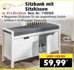 Norma Sitzbank mit Sitzkissen Angebot