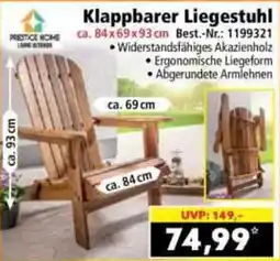 Norma Klappbarer Liegestuhl Angebot