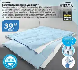 Netto HJEMJA Sommerdaunendecke „Cooling“ Angebot