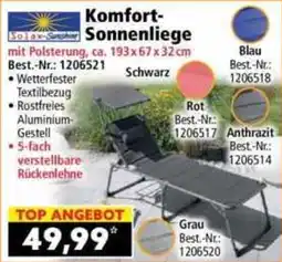 Norma Solax-Sunshine Komfort-Sonnenliege Angebot