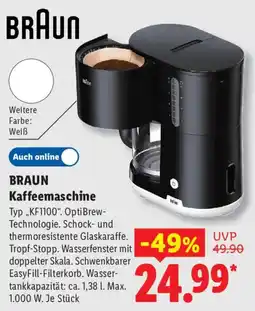 Lidl BRAUN Kaffeemaschine Angebot