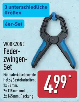 Aldi Nord WORKZONE Federzwingen-Set Angebot