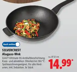 Lidl SILVERCREST Aluguss-Wok Angebot