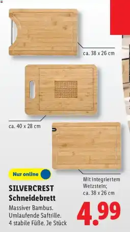 Lidl SILVERCREST Schneidebrett Angebot