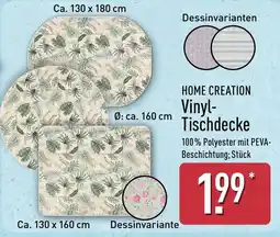 Aldi Nord HOME CREATION Vinyl-Tischdecke Angebot