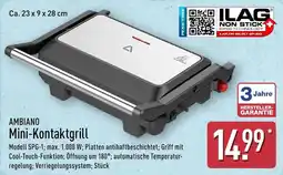 Aldi Nord AMBIANO Mini-Kontaktgrill Angebot