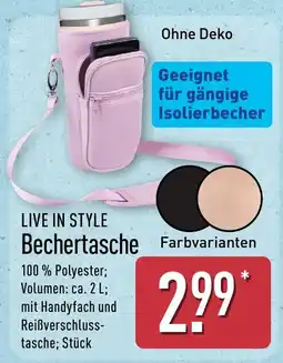 Aldi Nord LIVE IN STYLE Bechertasche Angebot