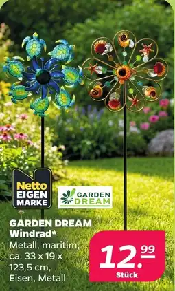 Netto GARDEN DREAM Windrad Angebot