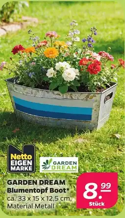 Netto GARDEN DREAM Blumentopf Boot Angebot