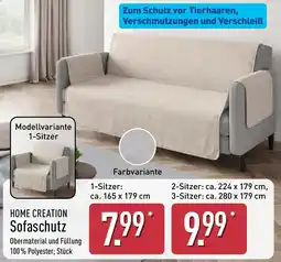 Aldi Nord HOME CREATION Sofaschutz Angebot