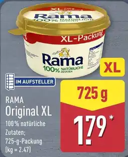 Aldi Nord RAMA Original XL Angebot
