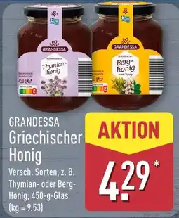 Aldi Nord GRANDESSA Griechischer Honig Angebot
