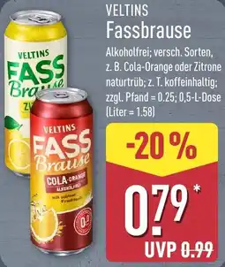 Aldi Nord VELTINS Fassbrause Angebot