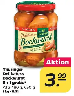Netto Thüringer Delikatess Bockwurst Angebot