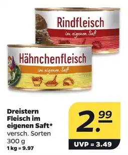 Netto Dreistern Fleisch im eigenen Saft Angebot