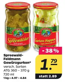 Netto Spreewald-Feldmann Gewürzgurken Angebot