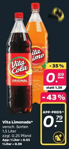 Netto Vita Limonade Angebot