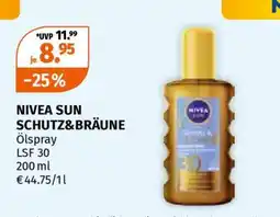 Müller NIVEA SUN SCHUTZ&BRAÜNE Angebot