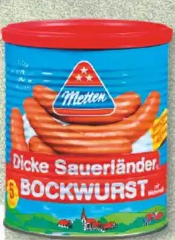 trinkgut Metten Dicke Sauerländer Bockwurst Angebot