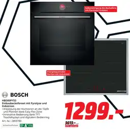 MediaMarkt Bosch hbd80py53 einbaubackofenset mit pyrolyse und induktion Angebot