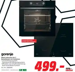 MediaMarkt Gorenje black induction set 2 backofenset mit induktion Angebot