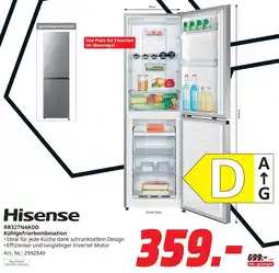 MediaMarkt Hisense kühlgefrierkombination rb327n4add Angebot