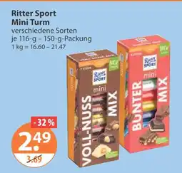 V Markt Ritter sport mini turm Angebot