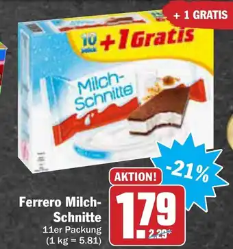 AEZ Ferrero Milchschnitte Angebot